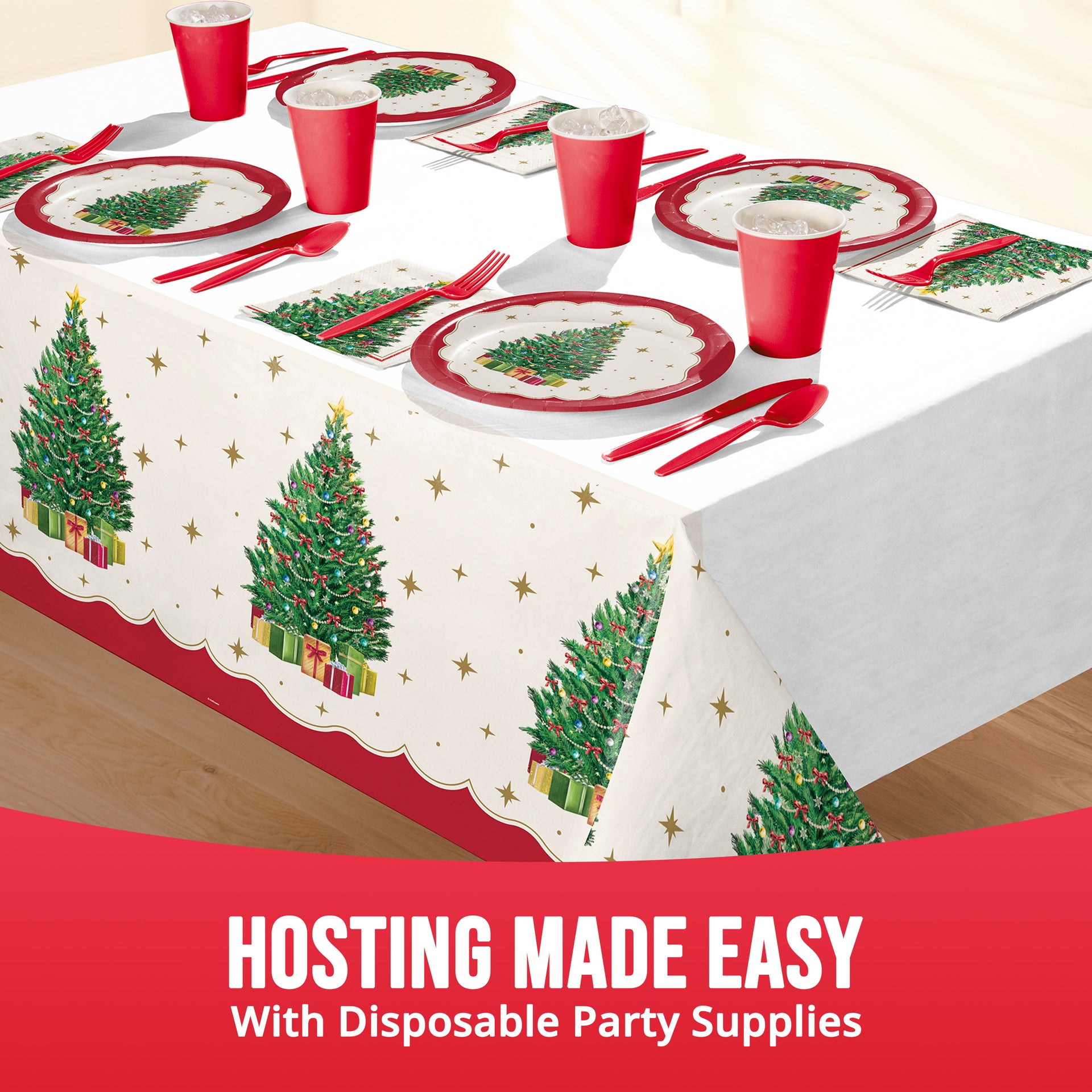 Sparkling Spruce Paper Rectangle Table Cover