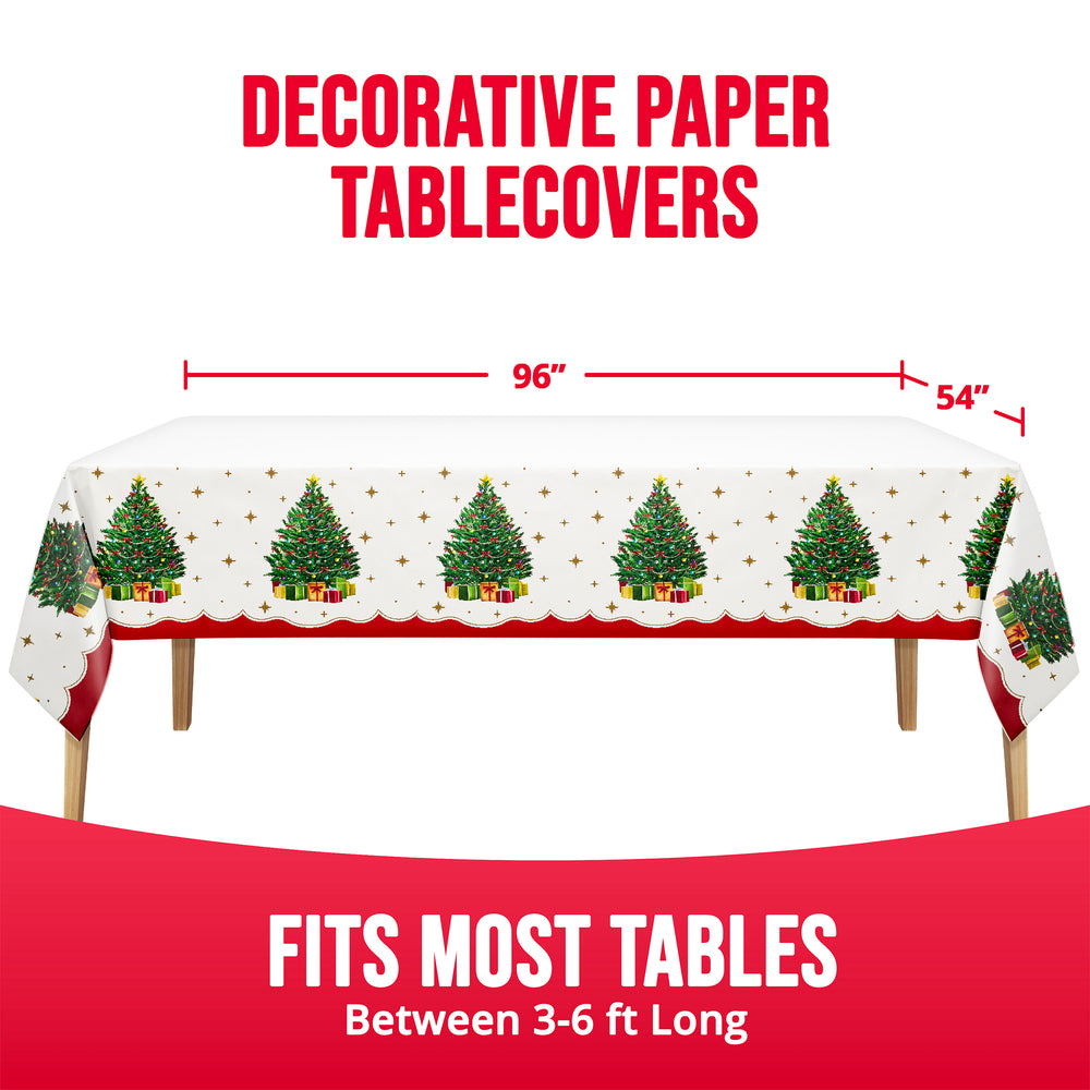Sparkling Spruce Paper Rectangle Table Cover