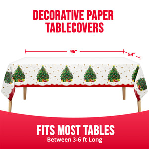 Sparkling Spruce Paper Rectangle Table Cover