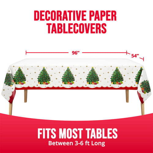 Sparkling Spruce Paper Rectangle Table Cover