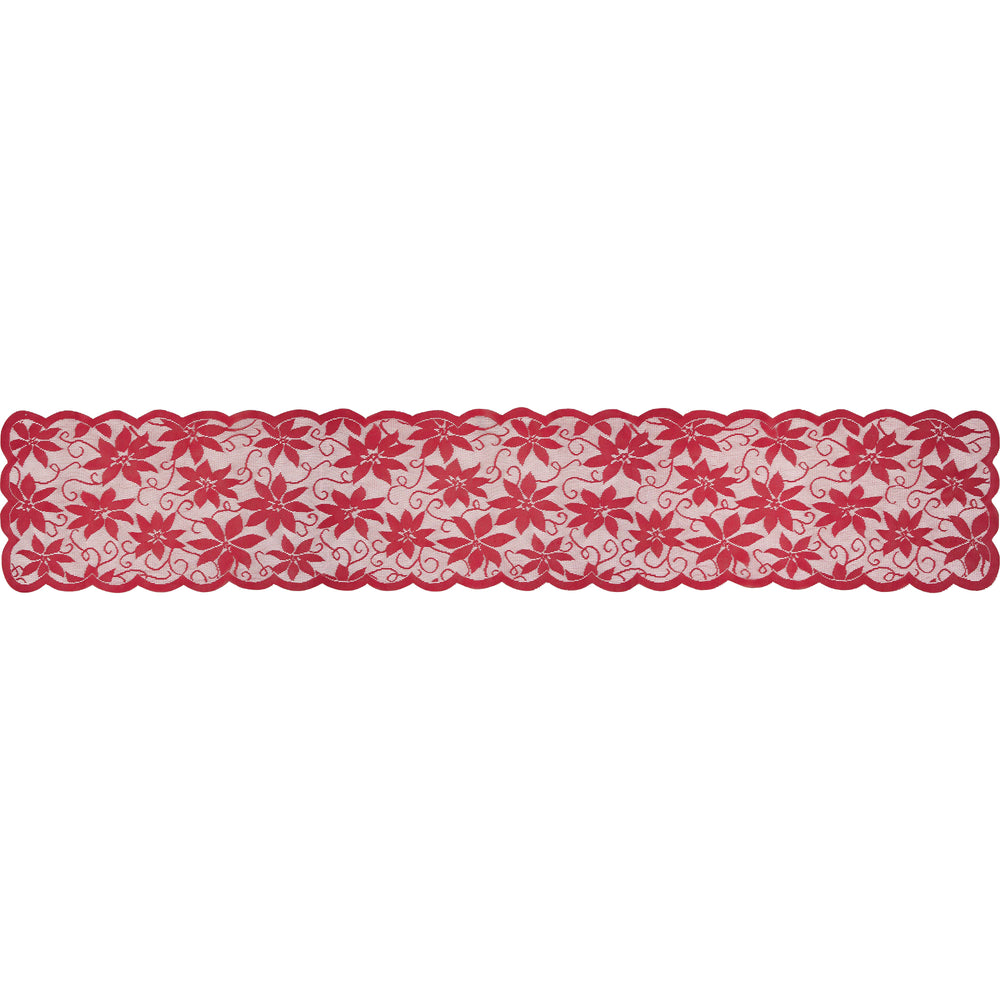 Red Christmas Table Runner