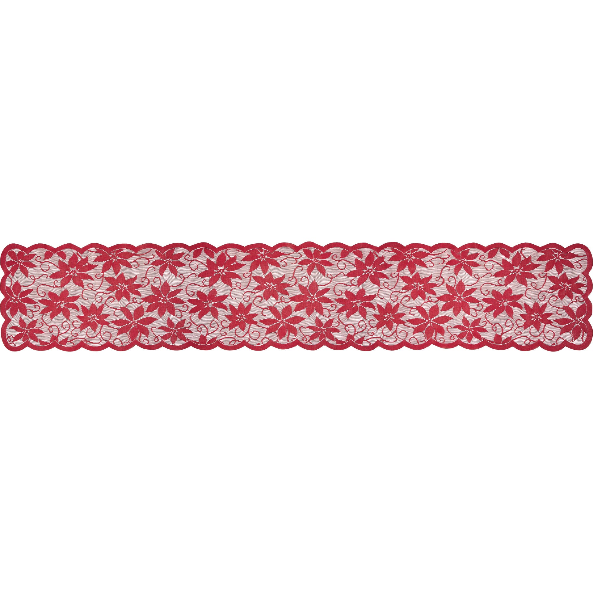 Red Christmas Table Runner