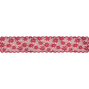 Red Christmas Table Runner