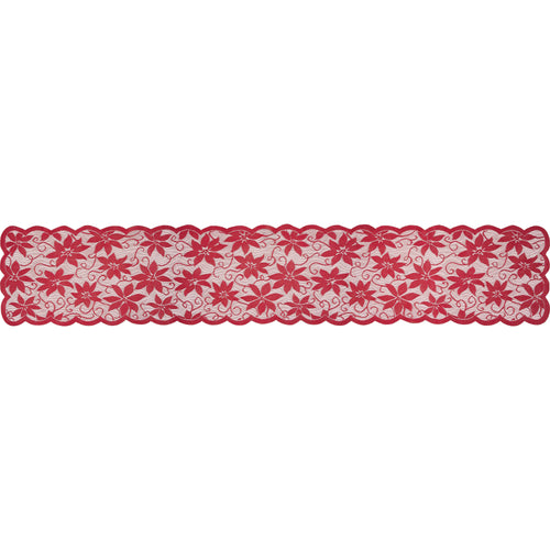 Red Christmas Table Runner