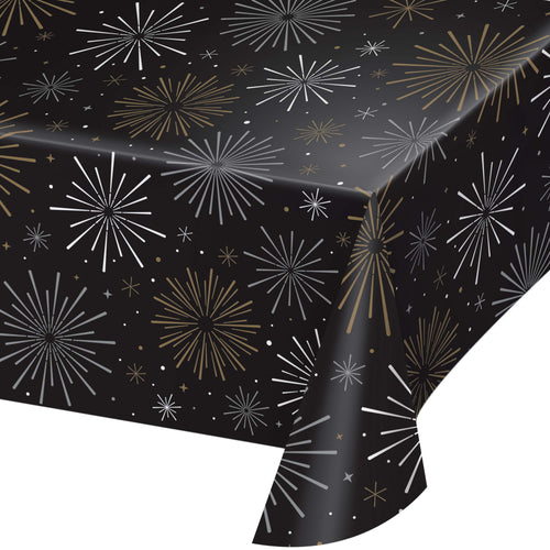 Dazzling New Year Plastic Table Cover