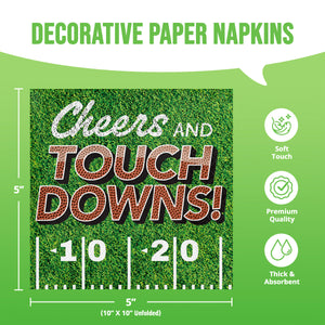 Cheers & Touchdowns Beverage Napkins 16ct