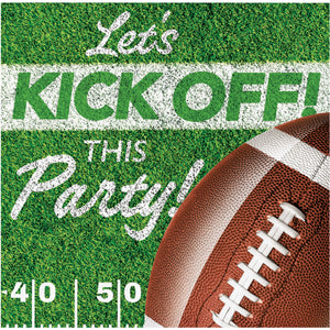 Fan Zone Let's Kickoff Beverage Napkins 16ct