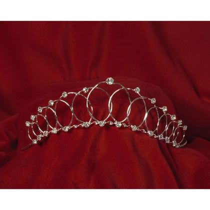 Rhinestone Tiara Silver