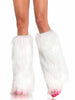 FURRY LUREX LEG WARMERS