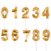 Gold Number Candles | Numbers