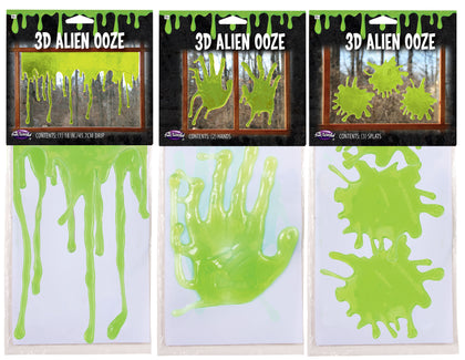 3D Alien Ooze Drip Window Décor