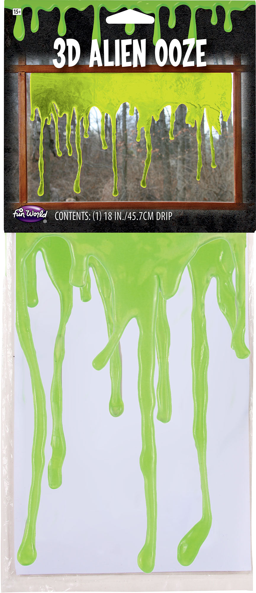 3D Alien Ooze Drip Window Décor