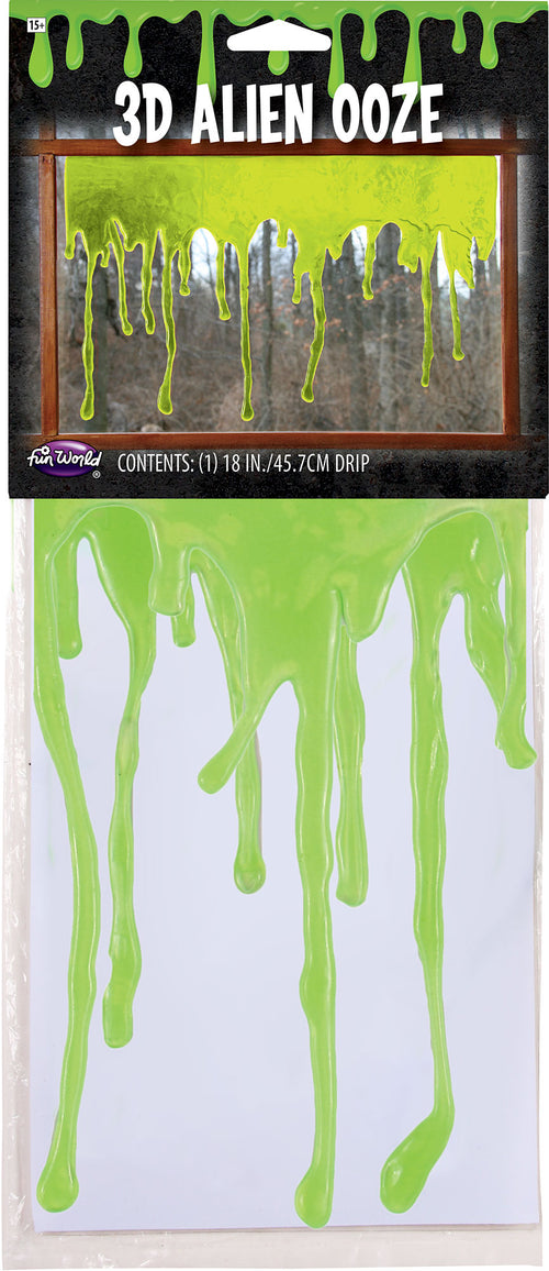 3D Alien Ooze Drip Window Décor