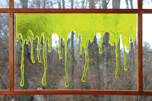 3D Alien Ooze Drip Window Décor