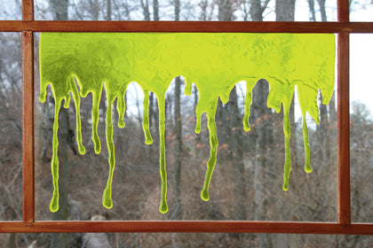 3D Alien Ooze Drip Window Décor