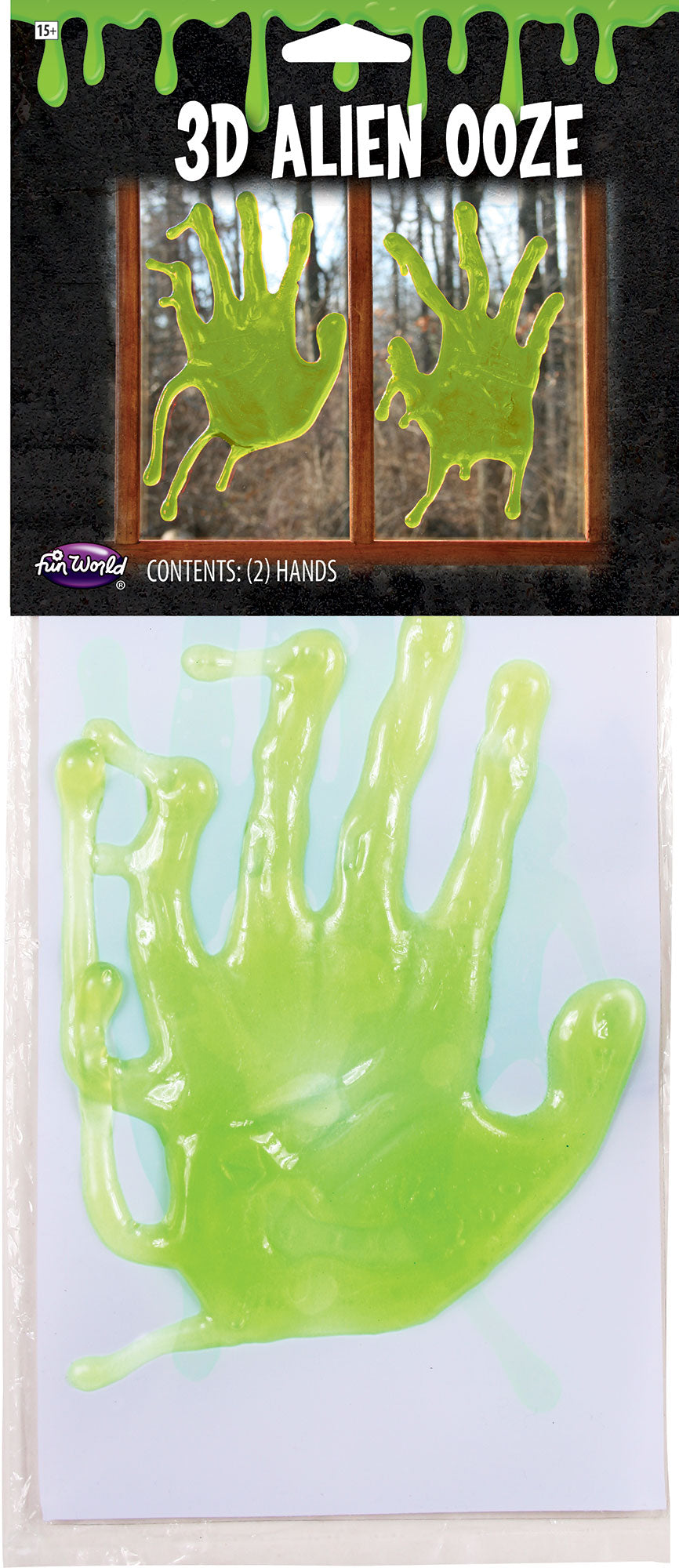 3D Alien Ooze Drip Window Décor