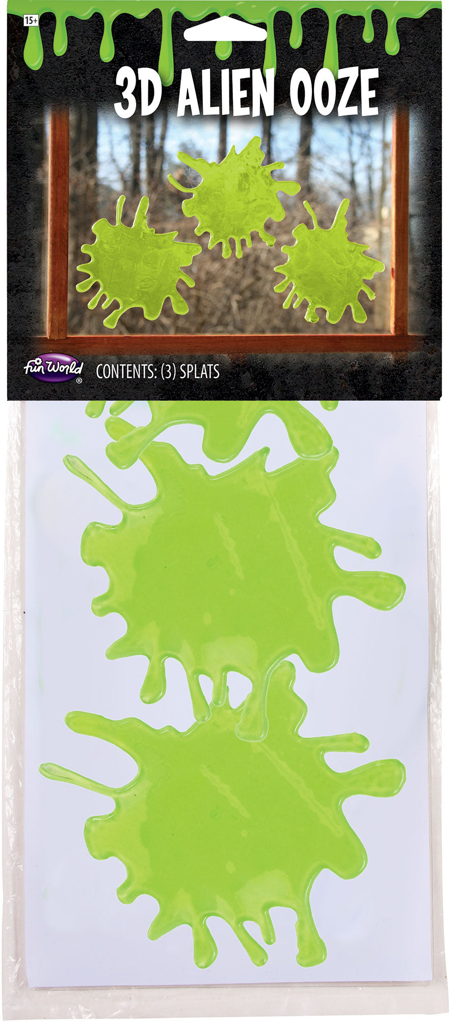 3D Alien Ooze Drip Window Décor