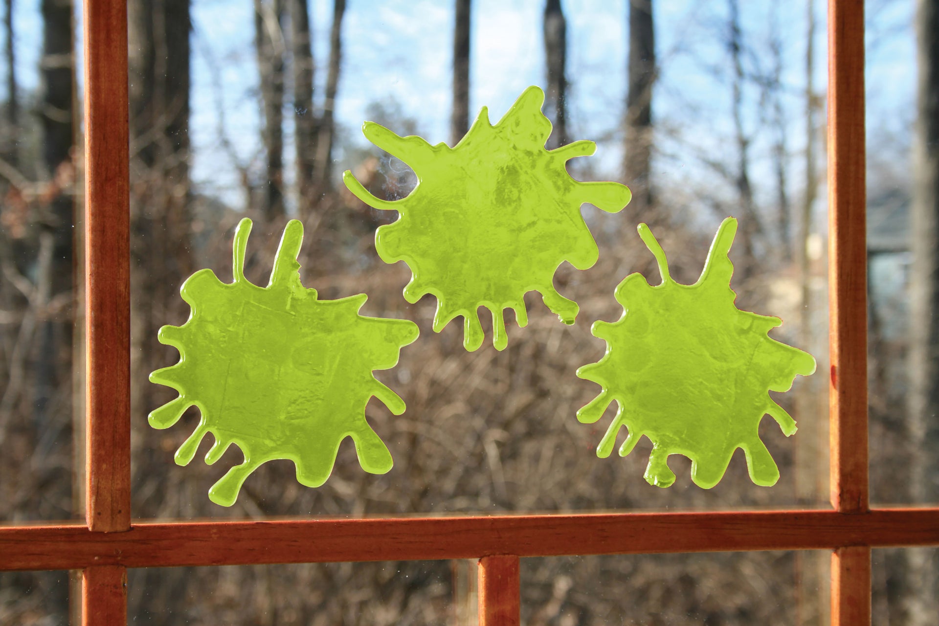 3D Alien Ooze Drip Window Décor
