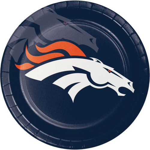 Denver Broncos 9in Paper Plates 8ct