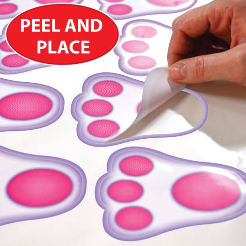 Bunny Paw Prints Peel 'N Place