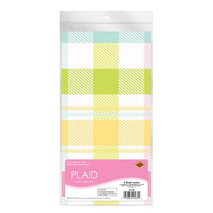 Plaid Paper Tablecover