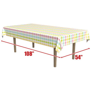 Plaid Paper Tablecover