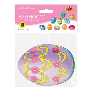 Mini Easter Egg Cutouts 10ct