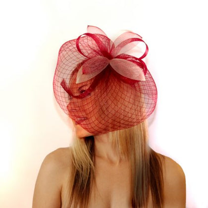 Fascinator Burgundy