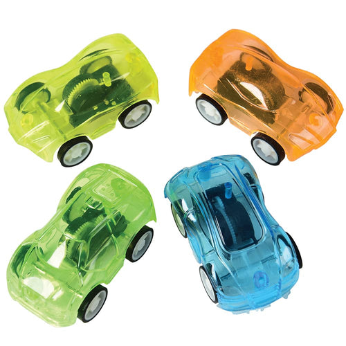 Transparent Pull Back Cars / 8-pc
