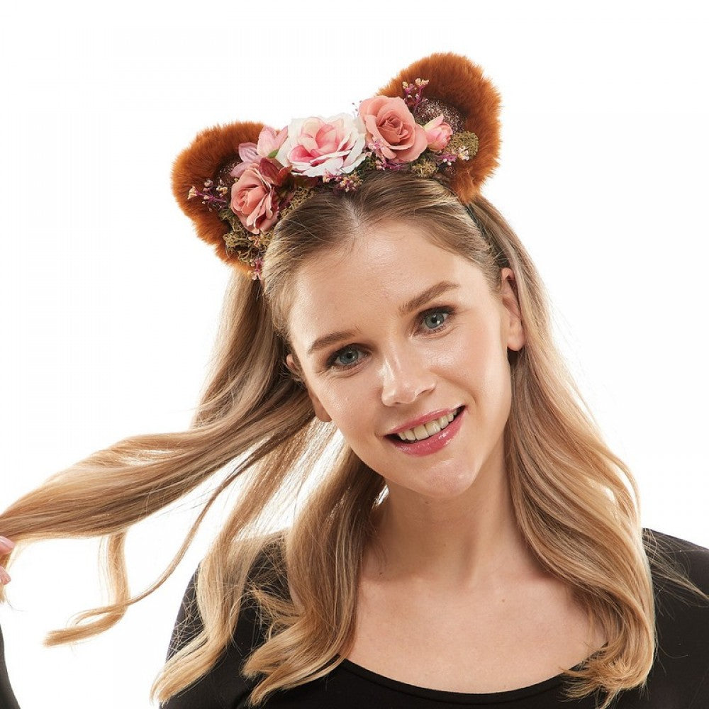 Fairy Flower Bear Ears Headband
