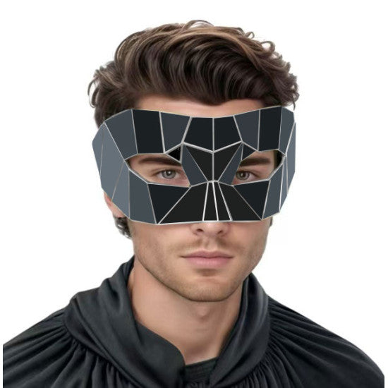 Polygon Black Mirror Mask