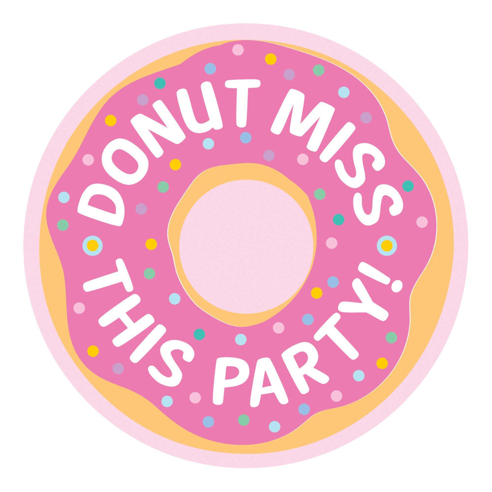 Donut Party Postcard Invitations