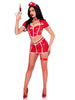 4 PC Red Alert Nurse Costume