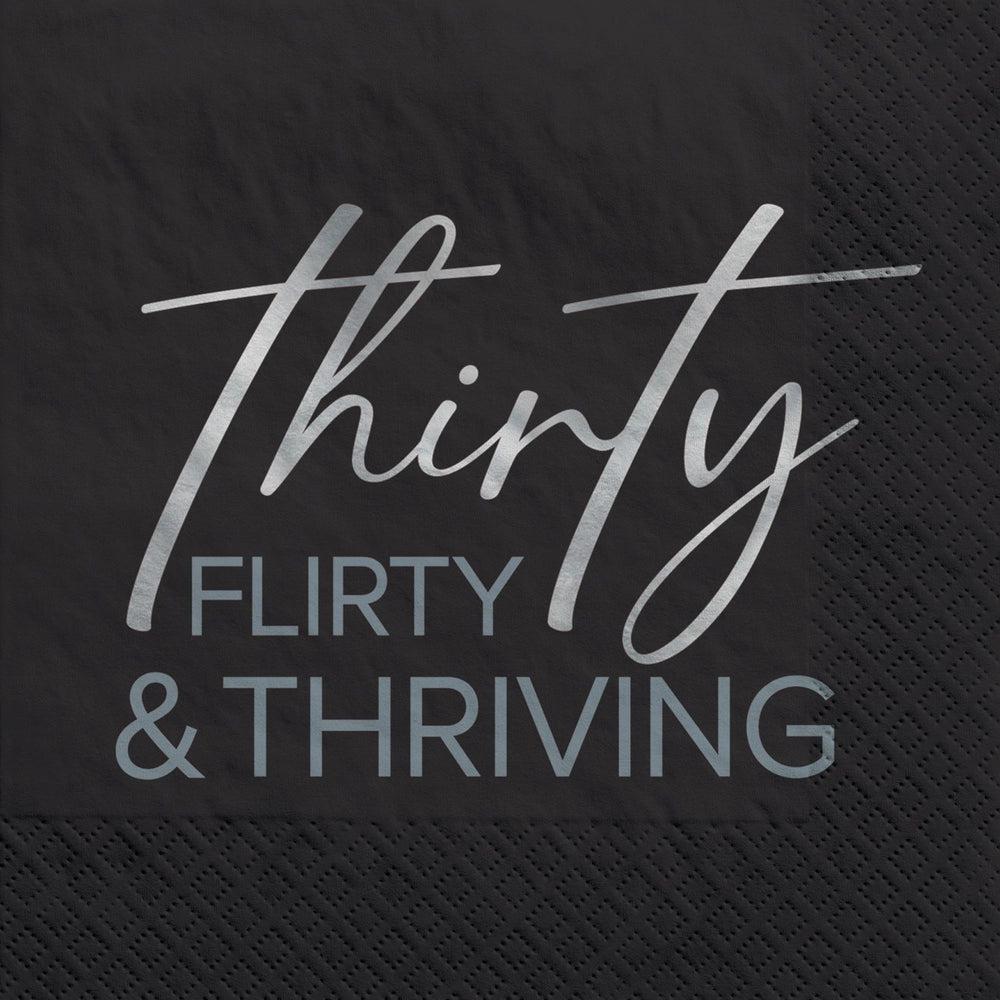 Hello Thirty Beverage Napkins 16ct