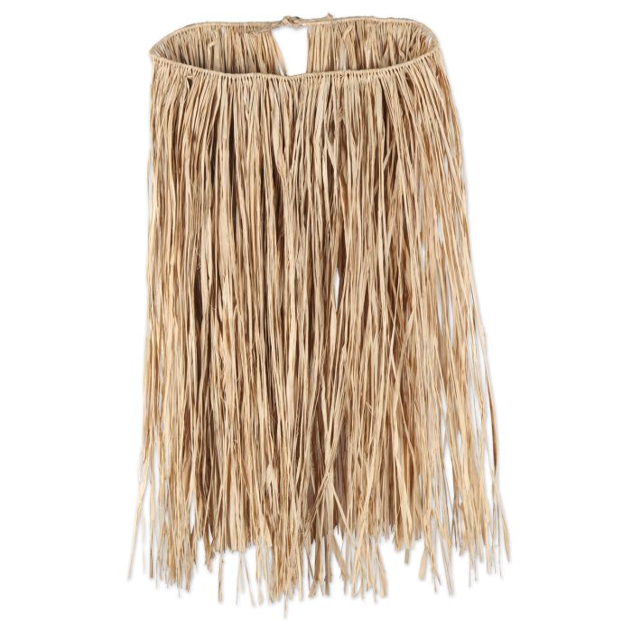 Adult Raffia Hula Skirt | Natural