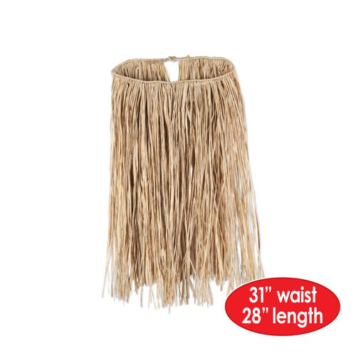 Adult Raffia Hula Skirt | Natural