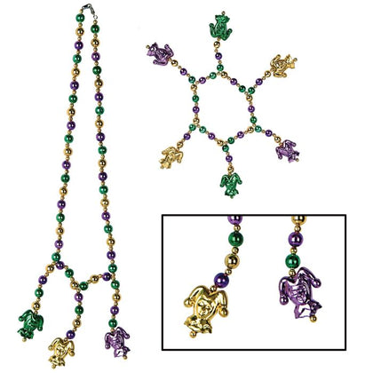 Mardi Gras Beads Choker/Bracelet Set