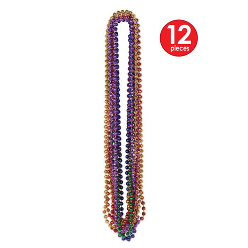 Assorted Party Beads - Small Round 12ct