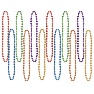 Assorted Party Beads - Small Round 12ct