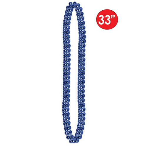 Blue Party Beads - Small Round 12ct