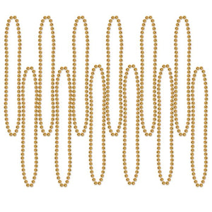 Gold Party Beads - Small Round 12ct