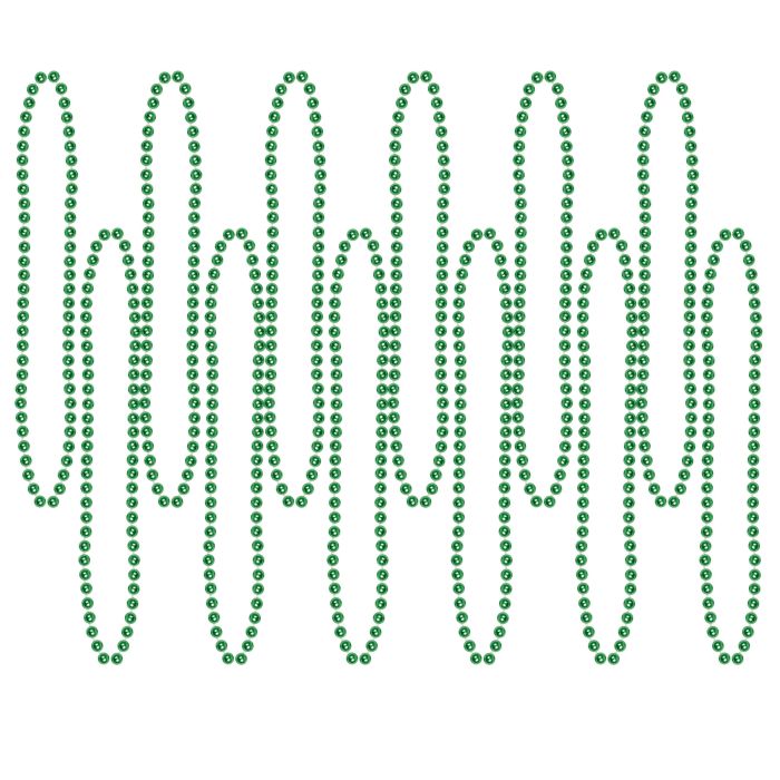 Green Party Beads - Small Round 12ct