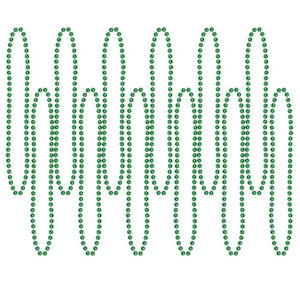 Green Party Beads - Small Round 12ct