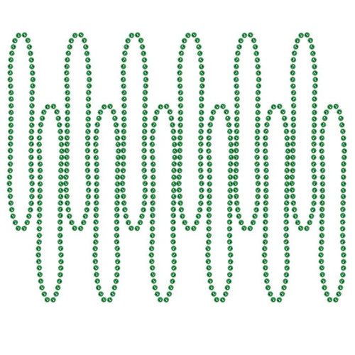 Green Party Beads - Small Round 12ct