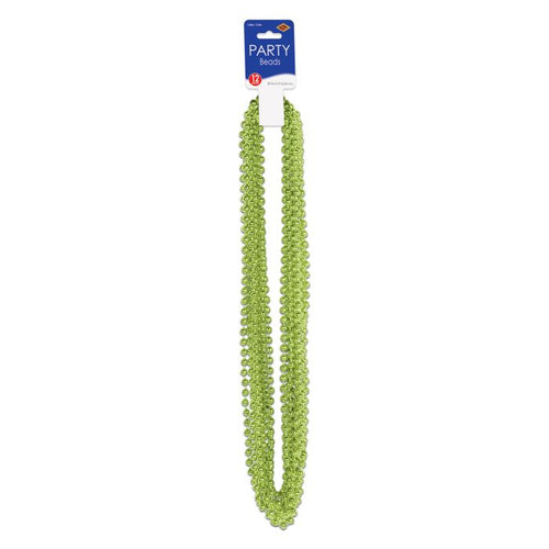 Light Green Party Beads - Small Round 12ct