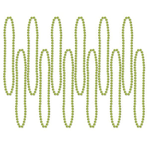 Light Green Party Beads - Small Round 12ct