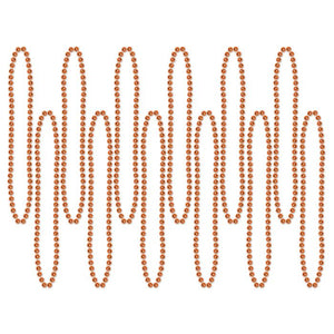 Orange Party Beads - Small Round 12ct