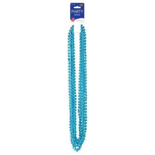 Teal Party Beads - Small Round 12ct