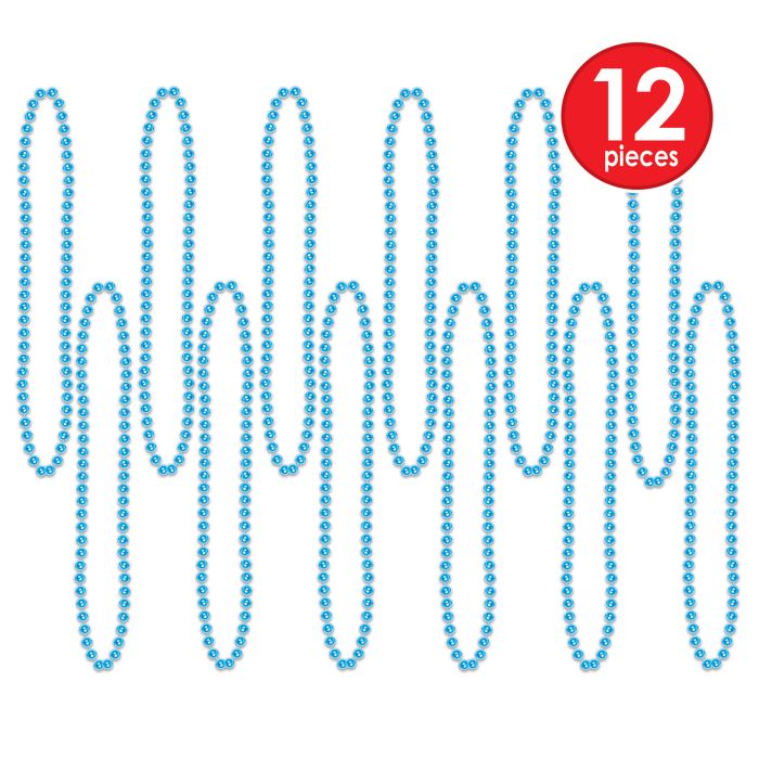 Teal Party Beads - Small Round 12ct