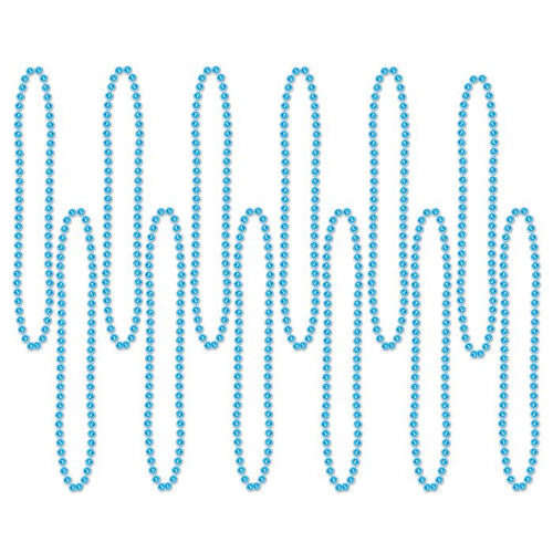 Teal Party Beads - Small Round 12ct